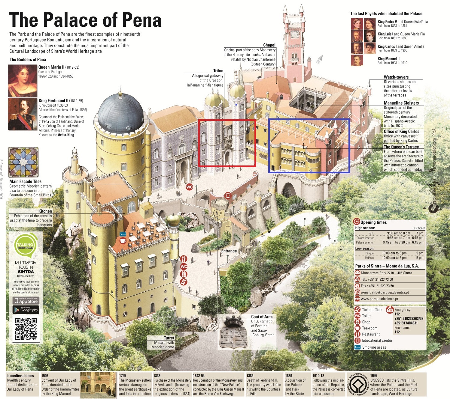 ペーナ宮殿の見どころ